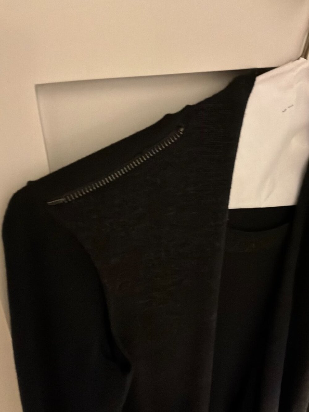 AllSaints Drina black convertible drape sweater dress size 0 - Picture 7 of 12